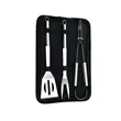Stainless Steel 3-Piece BBQ Tool Set | https://www.bestnamebadges.com