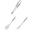Stainless Steel 3-Piece BBQ Tool Set | https://www.bestnamebadges.com