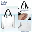 PVC Clear Tote Bag | https://www.bestnamebadges.com