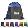 Etched Pocket Drawstring Backpack | https://www.bestnamebadges.com