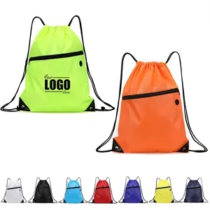Trendy Drawstring Sports Backpack Bag  | https://www.bestnamebadges.com