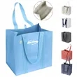 Reusable Grocery Bags With Hard Bottom Heavy Duty Foldable | https://www.bestnamebadges.com