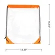 Clear Drawstring Backpack Stadium Approved Waterproof Bag | https://www.bestnamebadges.com