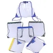 Clear Drawstring Backpack Stadium Approved Waterproof Bag | https://www.bestnamebadges.com