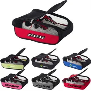 Zippered Travel Golf Shoe Storage Carrier Bag | https://www.bestnamebadges.com