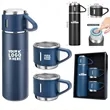 Stainless Steel Vacuum Flask Set with 3 Cups for Coffee | https://www.bestnamebadges.com