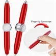 Fidget Finger Spinner Ballpoint Pen with LED Light | https://www.bestnamebadges.com