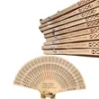 8" Wooden Handheld Sandalwood Gifts Folding Fan | https://www.bestnamebadges.com