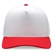 5 Panel performance/perforated mesh trucker cap | https://www.bestnamebadges.com