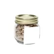 Half Pint Jar with Square Magnet Pet Fill | https://www.bestnamebadges.com