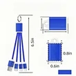 3-In-1 Charging Cable Keychain With USB & Multi Tips | https://www.bestnamebadges.com