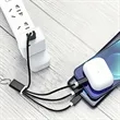 3-In-1 Charging Cable Keychain With USB & Multi Tips | https://www.bestnamebadges.com