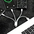 3-In-1 Charging Cable Keychain With USB & Multi Tips | https://www.bestnamebadges.com