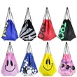 Waterproof Reusable Polyester Drawstring Backpack for Gym | https://www.bestnamebadges.com