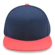 Baseball Team Cap 6 Panel Flat Bill Snapback | https://www.bestnamebadges.com
