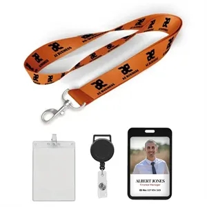 Polyester 1 inch Lanyard-A | https://www.bestnamebadges.com