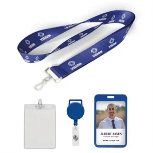 Polyester 3/4 inch Lanyard | https://www.bestnamebadges.com