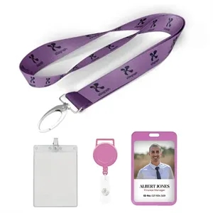 1/2 inch Polyester Lanyard | https://www.bestnamebadges.com
