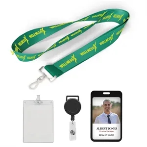 3/4 inch Polyester Lanyard-B | https://www.bestnamebadges.com