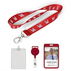 5/8 inch Polyester Lanyard-B | https://www.bestnamebadges.com