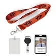 Custom Silk Screen Print Polyester Lanyard | https://www.bestnamebadges.com