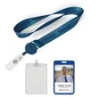 1/2" Polyester/Badge Reel Lanyard Combo | https://www.bestnamebadges.com