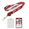 1/2" Polyester/Badge Reel Lanyard Combo-A | https://www.bestnamebadges.com