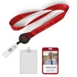 1/2" Polyester/Badge Reel/Metal Clip Lanyard Combo | https://www.bestnamebadges.com