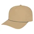 Summit Perforated Cap with Rope | https://www.bestnamebadges.com