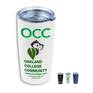 20 oz Powder Coated Double Wall Insulated Stainless Steel | https://www.bestnamebadges.com