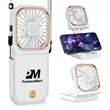 Rechargeable Foldable Necklace Fan with Power Bank | https://www.bestnamebadges.com