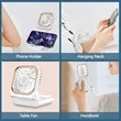 Rechargeable Foldable Necklace Fan with Power Bank | https://www.bestnamebadges.com