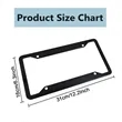 Custom Stainless Steel License Plate Frame US Standard Fit | https://www.bestnamebadges.com