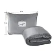 Compact Flannel Travel Blanket with Carry Bag | https://www.bestnamebadges.com