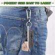 Titanium Crowbar EDC Keychain High Quality | https://www.bestnamebadges.com