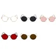 Reflective Lens Round Trendy Sunglasses | https://www.bestnamebadges.com