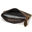 Crazy Horse Leather Men's Long Wallet Fashionable Unisex | https://www.bestnamebadges.com