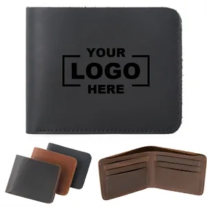 Crazy Horse Leather Men's Wallet Fashionable Unisex
