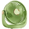 5-Speed Portable Rechargeable Desk Fan with Cover | https://www.bestnamebadges.com
