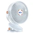 Clip-on Battery Operated Fan with LED Lights | https://www.bestnamebadges.com