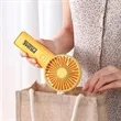 Handheld Desk Fan with Stand & Detachable Cover | https://www.bestnamebadges.com