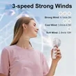 3-Speed USB Rechargeable Battery Fan with Base | https://www.bestnamebadges.com