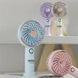 Simple LED and Handheld USB Rechargeable Fan | https://www.bestnamebadges.com