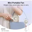 3-Speed USB Rechargeable Battery Fan with Base | https://www.bestnamebadges.com