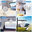Clip-on Battery Operated Fan with LED Lights | https://www.bestnamebadges.com
