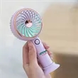 Simple LED and Handheld USB Rechargeable Fan | https://www.bestnamebadges.com