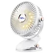 Clip-on Battery Operated Fan with LED Lights | https://www.bestnamebadges.com