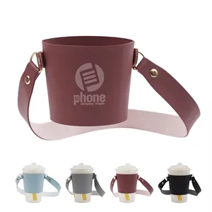 Leather Anti scald Water Bottle