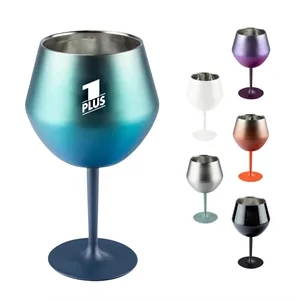 400ML Large Capacity Wine Glass Stainless Steel Base