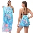 Microfiber Beach Towel Cinch Backpack | https://www.bestnamebadges.com